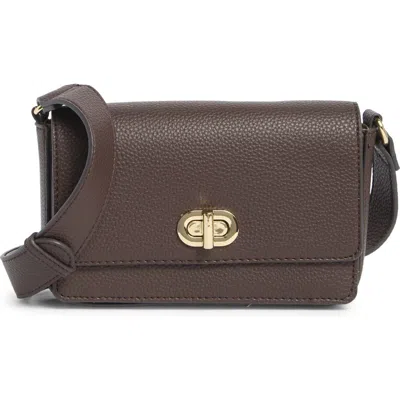 Nanette Lepore Julez Flap Crossbody Bag In Brown