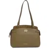 Nanette Lepore Kathryn Triple Section Shoulder Bag In Green