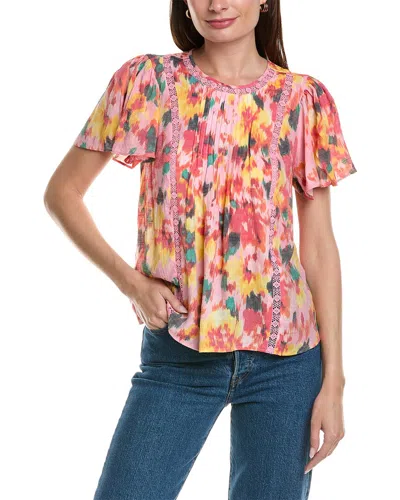 Nanette Lepore Keyhole Top In Pink