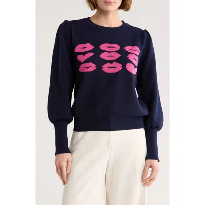 Nanette Lepore Kiss Lurex® Sweater In Black