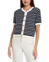 Nanette Lepore Knit Cardigan In Blue