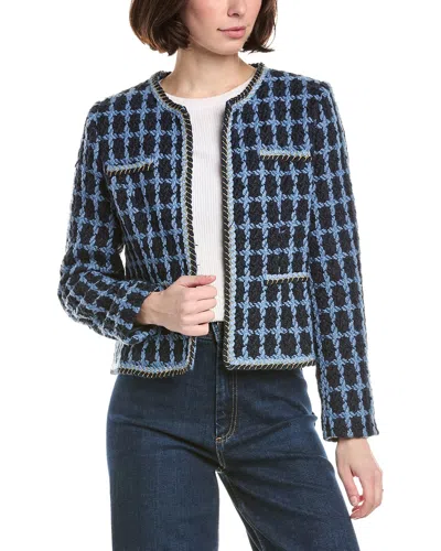 Nanette Lepore Knit Jacket In Blue