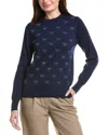 Nanette Lepore Knit Sweater In Blue