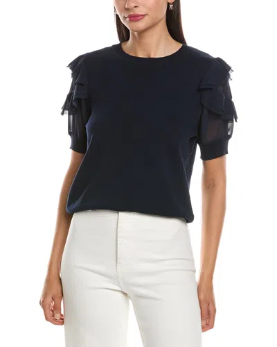Nanette Lepore Knit Top In Blue