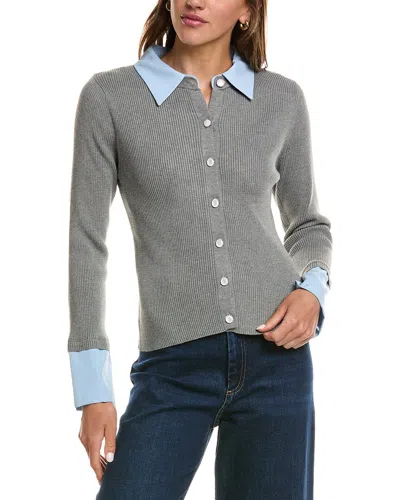 Nanette Lepore Knit Top In Gray
