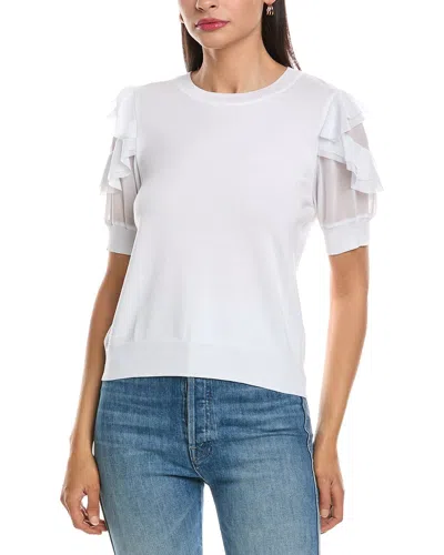 Nanette Lepore Knit Top In White