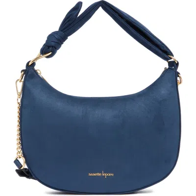 Nanette Lepore Knot Shoulder Bag In Midnight Navy