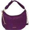 Nanette Lepore Knot Shoulder Bag In Plum Berry