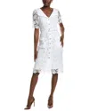 Nanette Lepore Lace Midi Dress In White