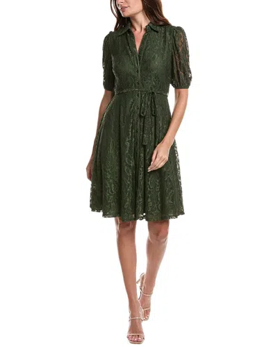 Nanette Lepore Lace Midi Dress In Green