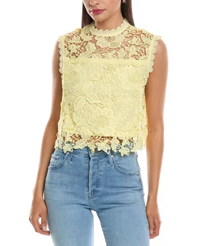 Nanette Lepore Lace Top In Yellow