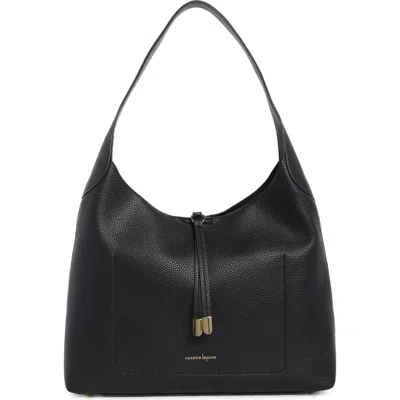 Nanette Lepore Large Ellington Faux Leather Bucket Bag In Black