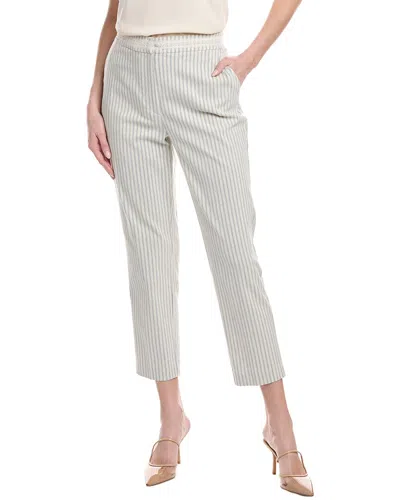 Nanette Lepore Linen-blend Pant In Grey