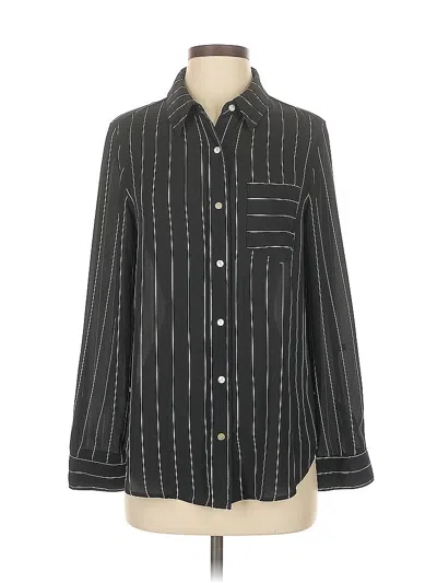 Pre-owned Nanette Lepore Long Sleeve Blouse In Black