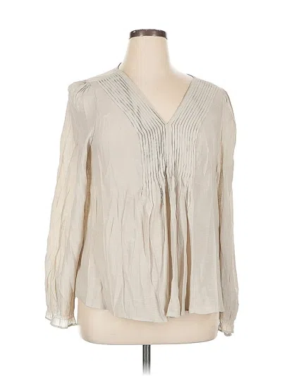Pre-owned Nanette Lepore Long Sleeve Blouse In Brown