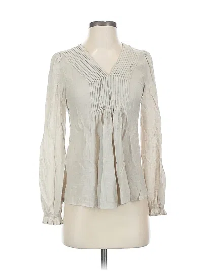 Pre-owned Nanette Lepore Long Sleeve Blouse In Gray