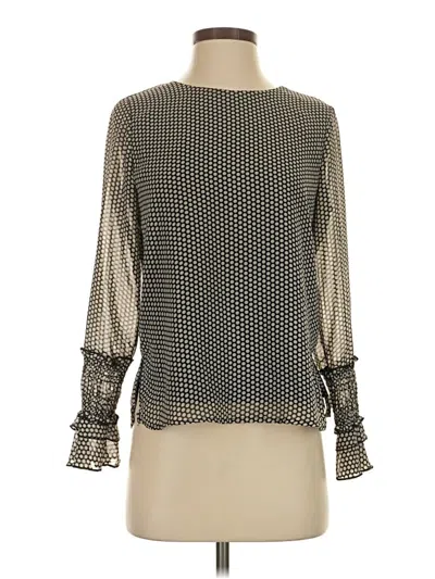 Pre-owned Nanette Lepore Long Sleeve Blouse In Gray
