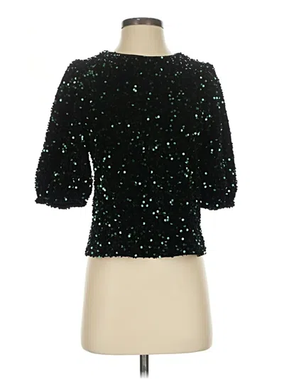 Pre-owned Nanette Lepore Long Sleeve Blouse In Green