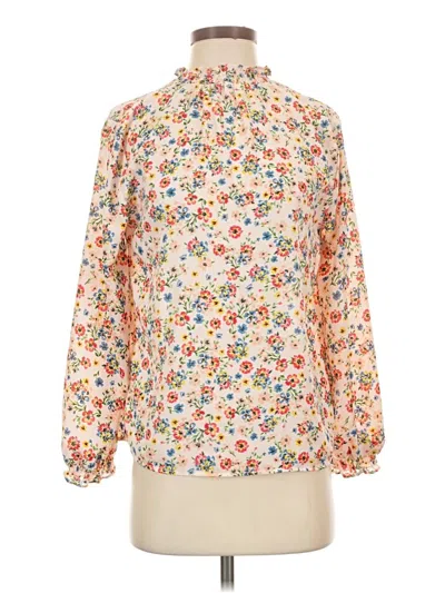Pre-owned Nanette Lepore Long Sleeve Blouse In Ivory