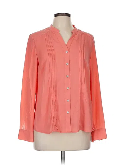 Pre-owned Nanette Lepore Long Sleeve Blouse In Orange