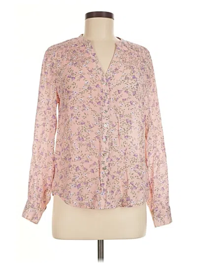 Pre-owned Nanette Lepore Long Sleeve Blouse In Pink