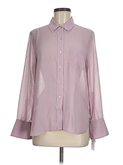 Pre-owned Nanette Lepore Long Sleeve Blouse In Purple