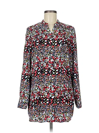 Pre-owned Nanette Lepore Long Sleeve Blouse In Red