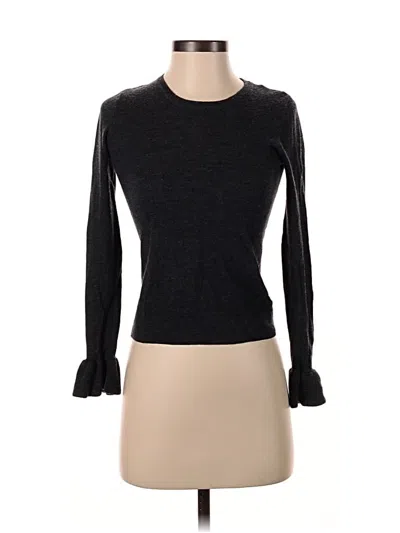 Pre-owned Nanette Lepore Long Sleeve Top Black Turtleneck Tops