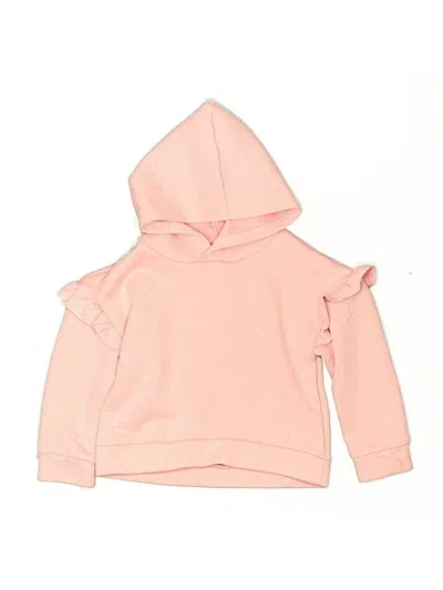 Pre-owned Nanette Lepore Kids' Long Sleeve Top Pink Ruffles Neckline Tops