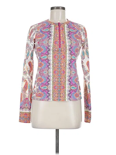 Pre-owned Nanette Lepore Long Sleeve T-shirt In White