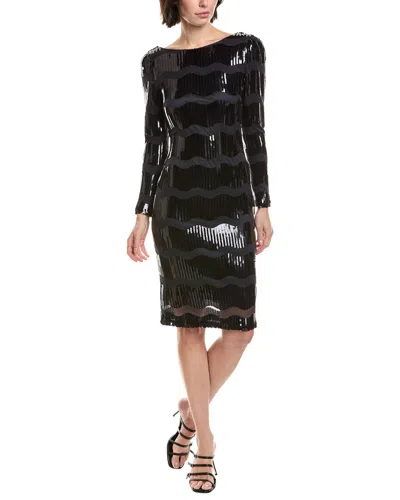 NANETTE LEPORE MESH & SEQUIN MIDI DRESS