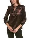Nanette Lepore Metallic Top In Multi
