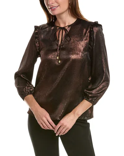 Nanette Lepore Metallic Top In Multi