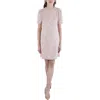 Nanette Lepore Metallic Tweed Mini Dress In Pink In Pink