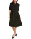 Nanette Lepore Belted Shirtdress In Black