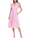 Nanette Lepore Nanette  Midi Dress In Multi