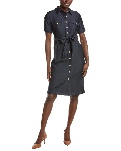 Nanette Lepore Midi Shirtdress In Blue