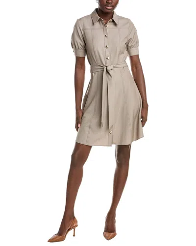Nanette Lepore Midi Shirtdress In Brown