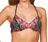 Nanette Lepore Mosaic Strappy Bralette Bikini Top In Mayan In Multi