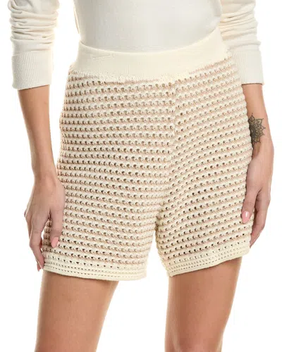 Nanette Lepore Nanette By  Crochet Short In Beige