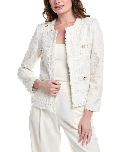 Nanette Lepore Nanette By  Tweed Jacket In White