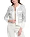 Nanette Lepore Tweed Jacket In White