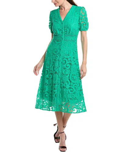Nanette Lepore Nanette By  Valentina Lace Shirtdress In Green