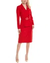 Nanette Lepore 2pc Jacket & Skirt Suit Set In Red