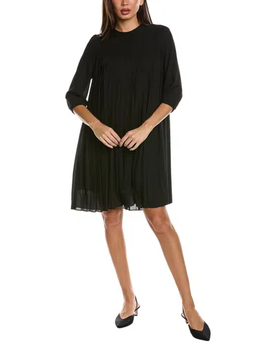 Nanette Lepore Accordion Pleated Mini Dress In Black