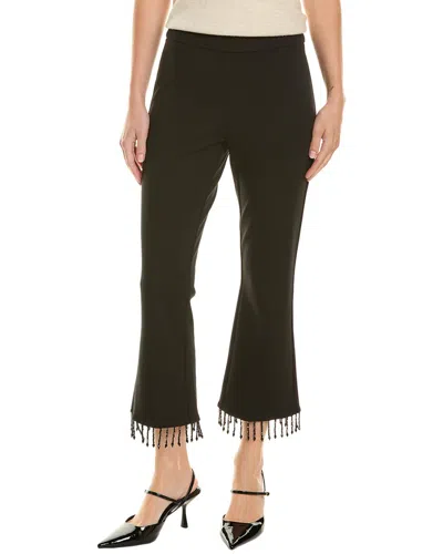 Nanette Lepore Beaded Fringe Legging In Black