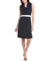 Nanette Lepore Belted Sheath Dress In Blue