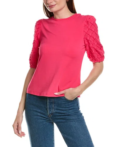 Nanette Lepore Nanette  Camila Knit Top In Pink