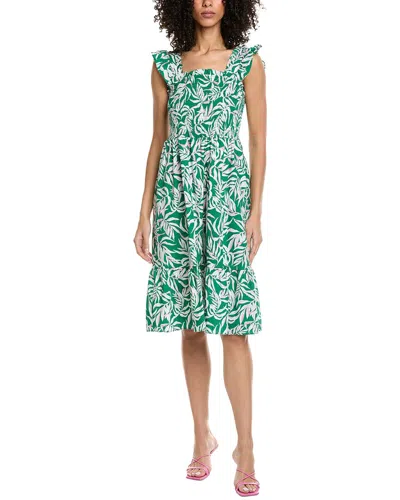 Nanette Lepore Nanette  Cap Sleeve Midi Dress In Green