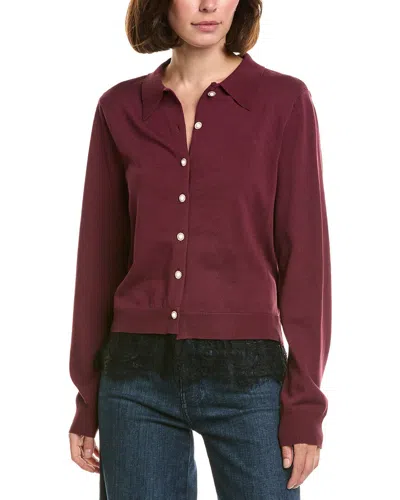 Nanette Lepore Nanette  Cardigan In Burgundy